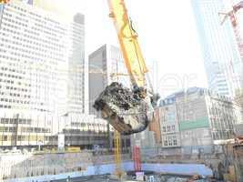 Baustelle in Frankfurt