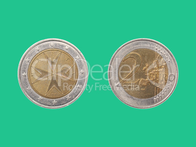 Euro coin from Malta