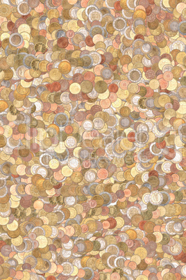 Euro coins background