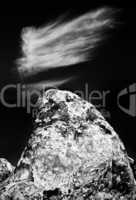 Alabama Hills Feature with Cloud