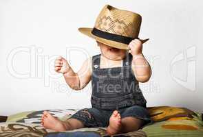 Boy with Straw Hat