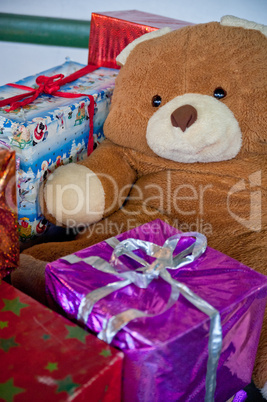 Teddy and Christmas Presents