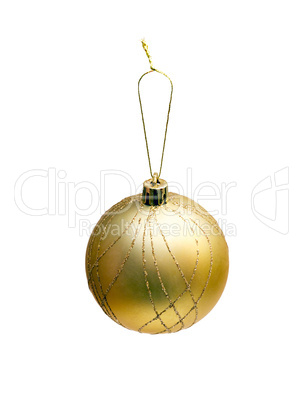 Christmas tree toy yellow ball