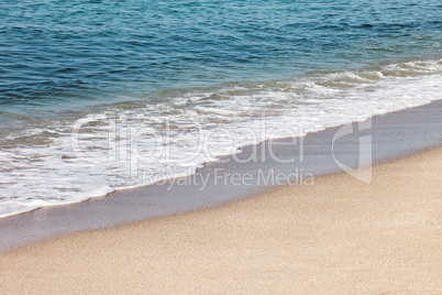 Blue sea sand beach