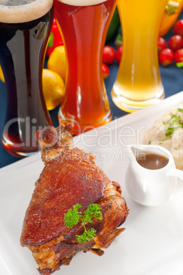 original German BBQ pork  knuckle