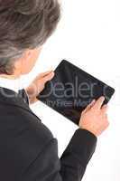 businessman with tablet