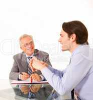 two men during a job interview