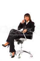 businesswoman with mobile
