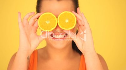 Woman With Orange Eyes