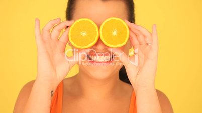 Woman With Orange Eyes
