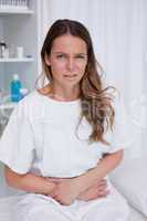 Woman having bad stomachache