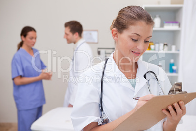 Doctor with clipboard