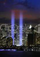 Starry Night over New York World Trade Center