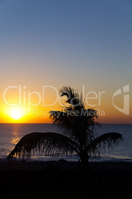 Sonnenuntergang auf Lanzarote,Spanien