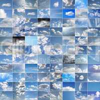 Blue sky collage