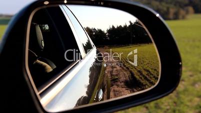 Driving - View in Rearview Mirror