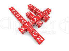 Business concepts in crossword,  featured words are: innovation,