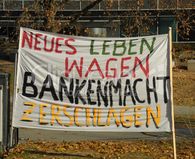 Plakat der Occupy-Bewegung