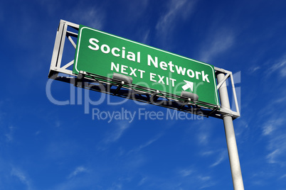 Social Network - Freeway Sign
