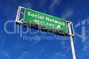 Social Network - Freeway Sign