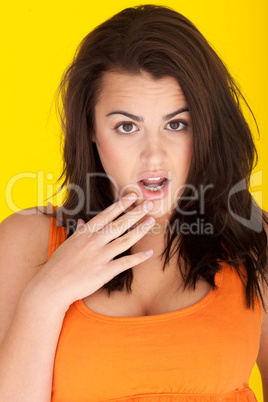 Woman Expressing Total Disbelief
