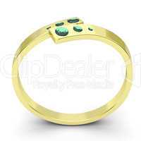 Modern designed diamond ring