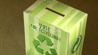 Vote for recycle. High angle.