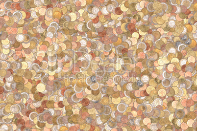 Euro coins background