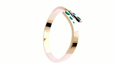 Pink gold ring