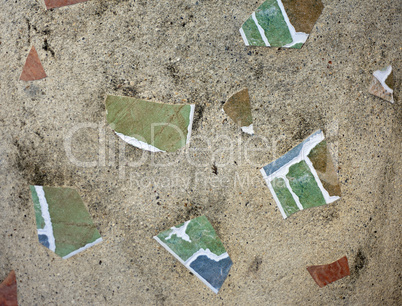 Background from high detailed fragment stone wall