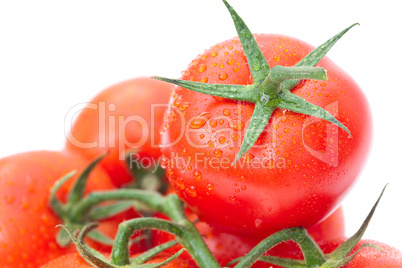 background of the tomato with water drops