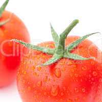 background of the tomato with water drops