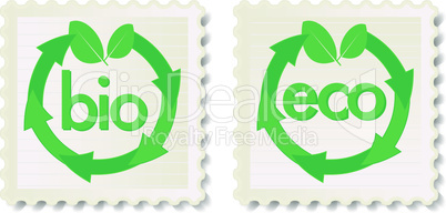 Eco and Bio Stamps