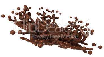 Tasty Splashes: Liquid chocolate with drops