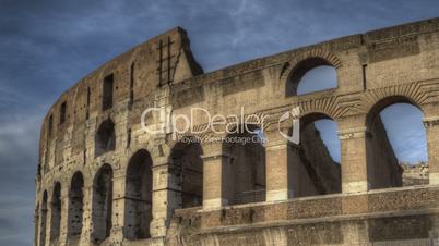 Zeitraffer von Kolosseum in Rom
