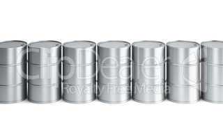 set of oil barrels