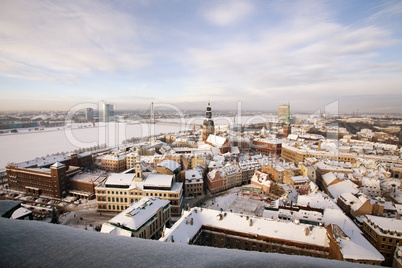 top view of old Riga