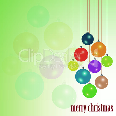 Art Christmas greeting card. new year background