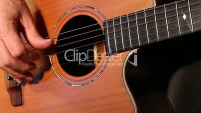 Steel string guitar player.