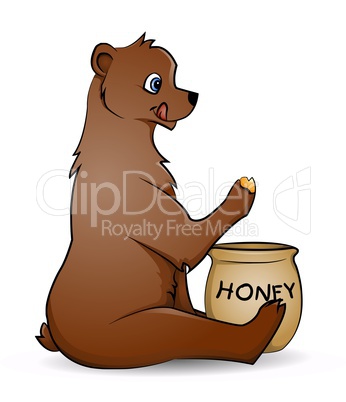 Bear with honey