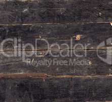 Wood vintage background of black plank