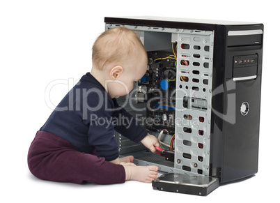 young child changing hdd