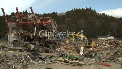 Tsunami Destruction And Aftermath In Japan