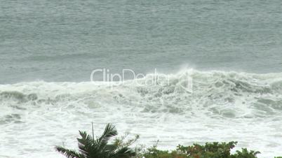 Stormy Seas As Hurricane Nears Beach Resort