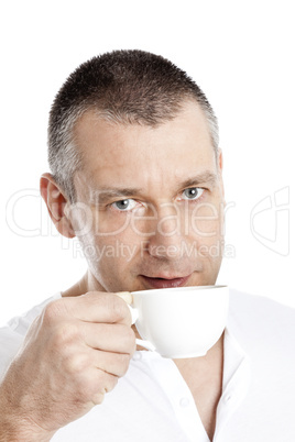 man with coffee