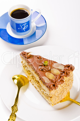 halva cake, kaffe and champagne