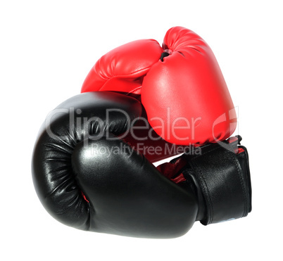 boxing-gloves on the white background. (isolated)