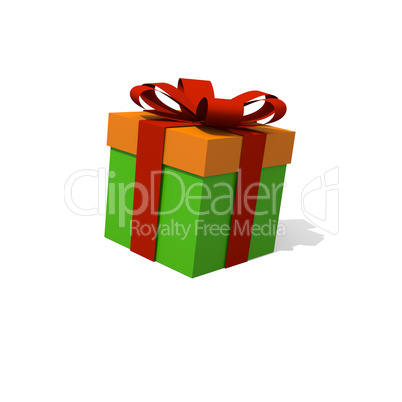 Green gift box