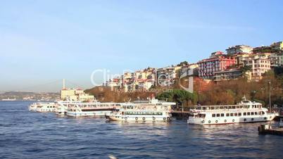 Sailing in to Bosporus Sea in Istanbul