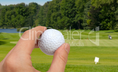 Hand With Golf Ball